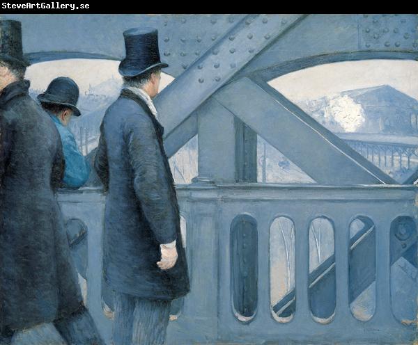 Gustave Caillebotte On the Pont de l Europe